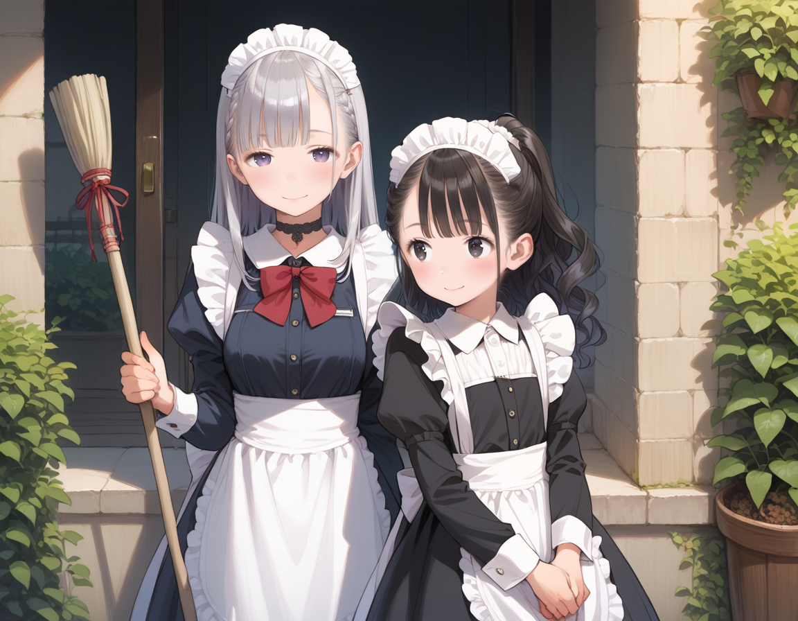 メイドさんとポニテちゃん