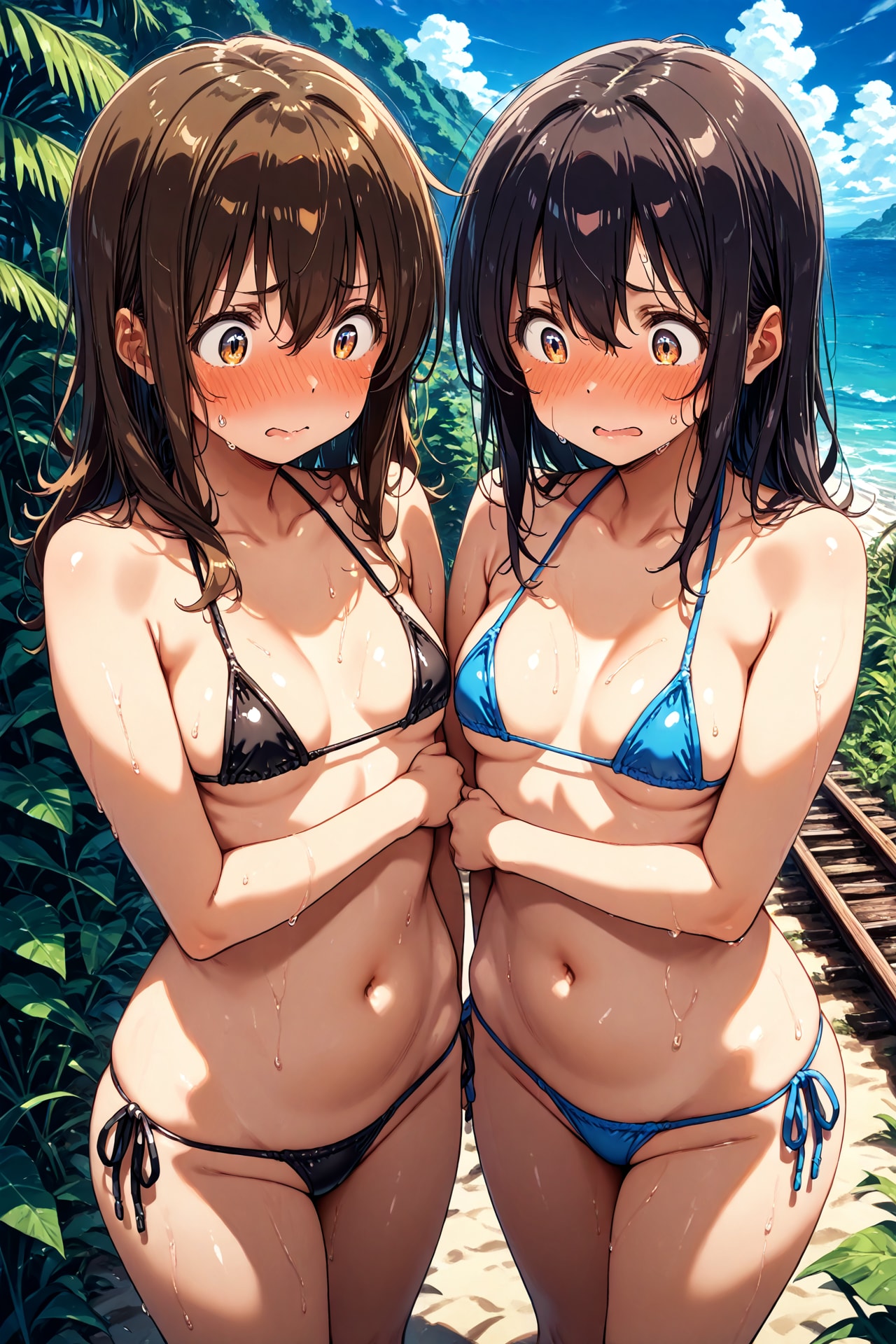 彼女に布の少ない水着を渡してみた(11)
