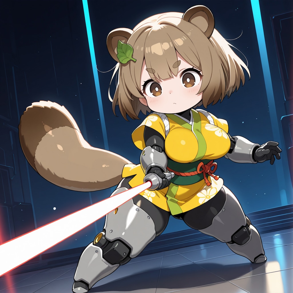光学兵器搭載サイボーグたぬき娘ちゃん