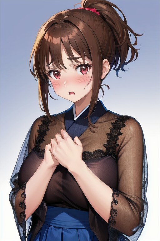 ショートポニテちゃん(シースルー)