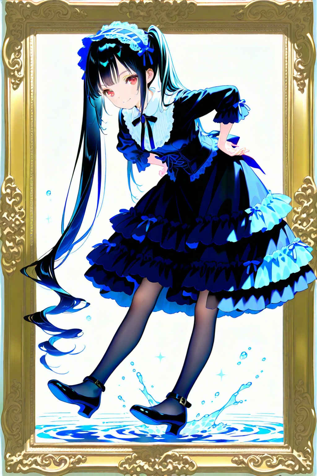 黒髪ロリータ風(ピチピチ♪ちゃぷちゃぷ♪)_20250824