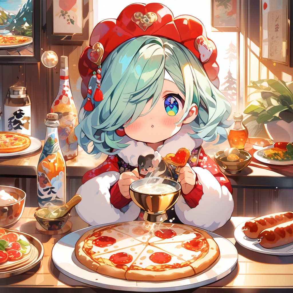 VEGAで緑髪ちゃん