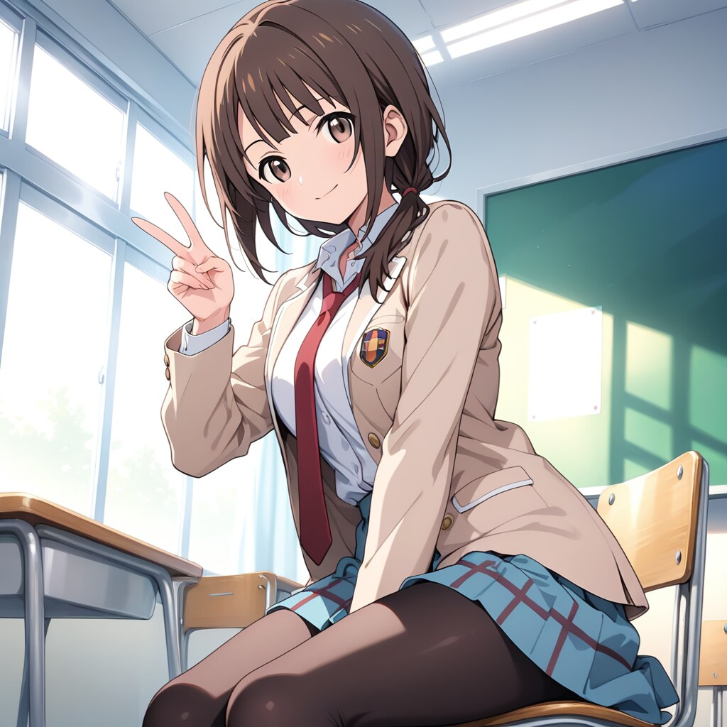 沖田さん(制服） | の人気AIイラスト・グラビア