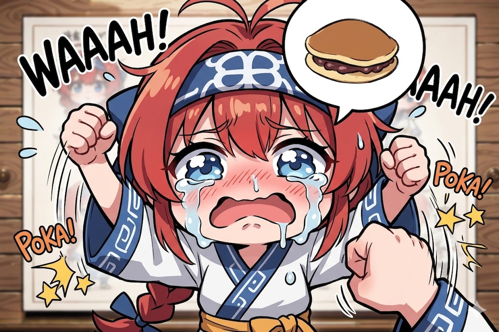 オイラのどら焼き返せよぅ！