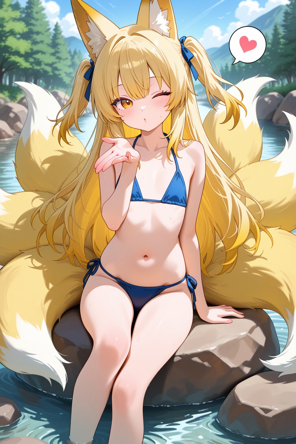 九尾の狐の投げキッスLEMON