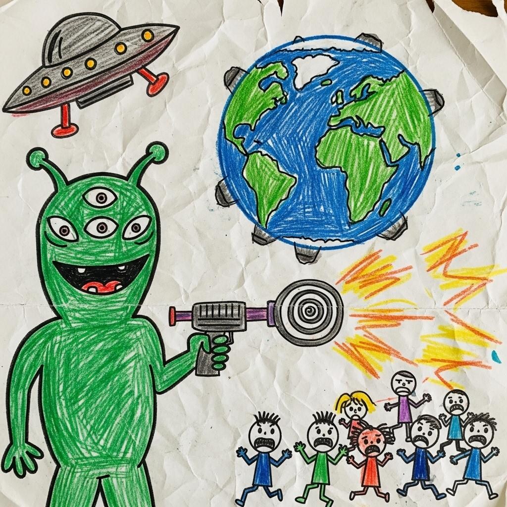 うちゅうからのしんりゃくしゃ