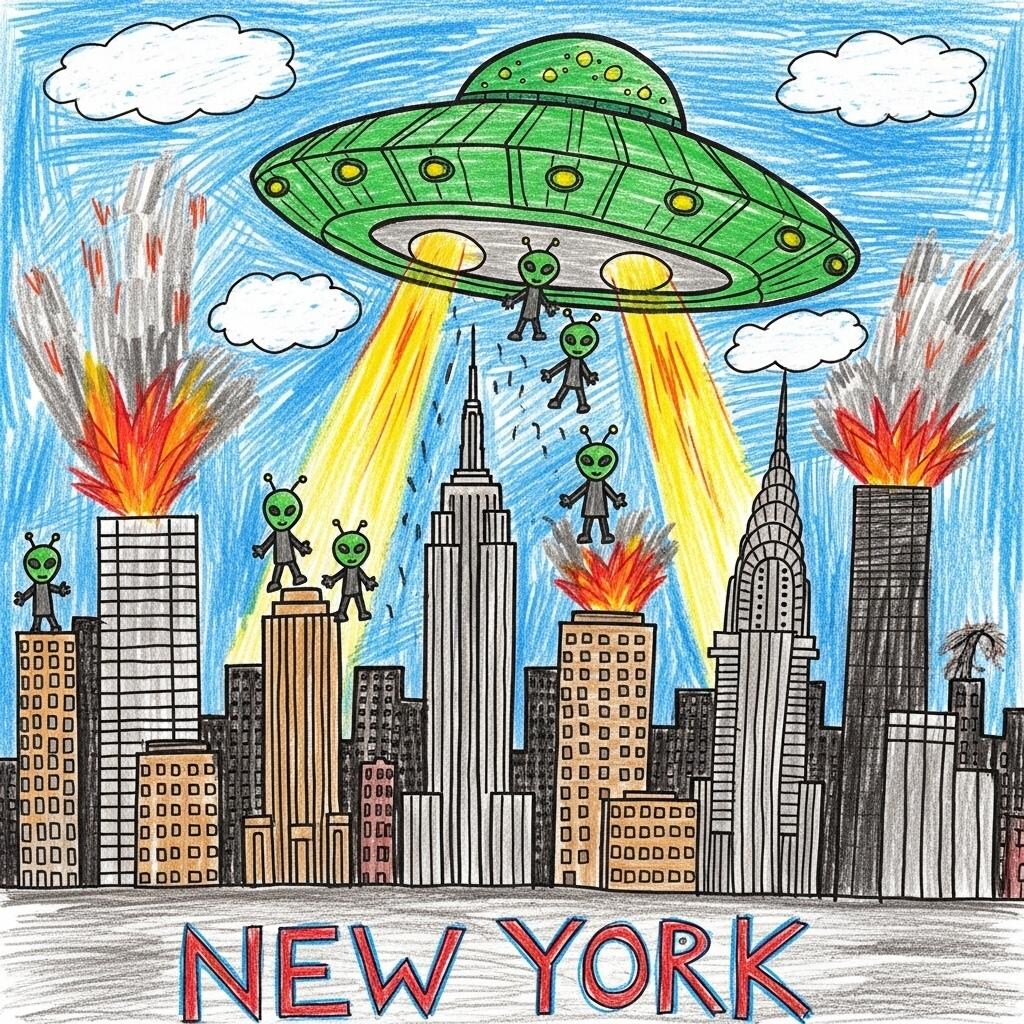 うちゅうからのしんりゃくしゃ