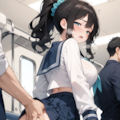電車内で🩷 2枚目