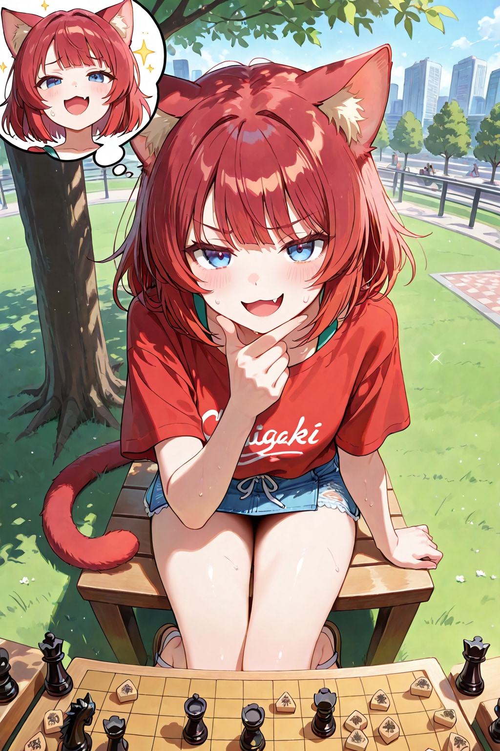 青い瞳の赤猫ちゃん