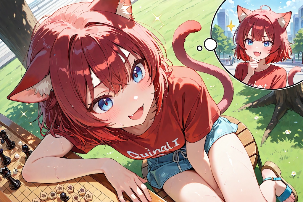 青い瞳の赤猫ちゃん