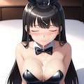 黒バニーガールぶっかけ 2枚目