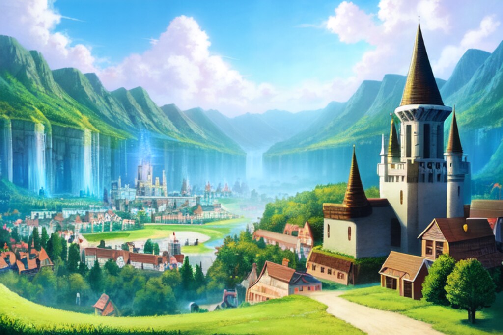 風景　ファンタジー風