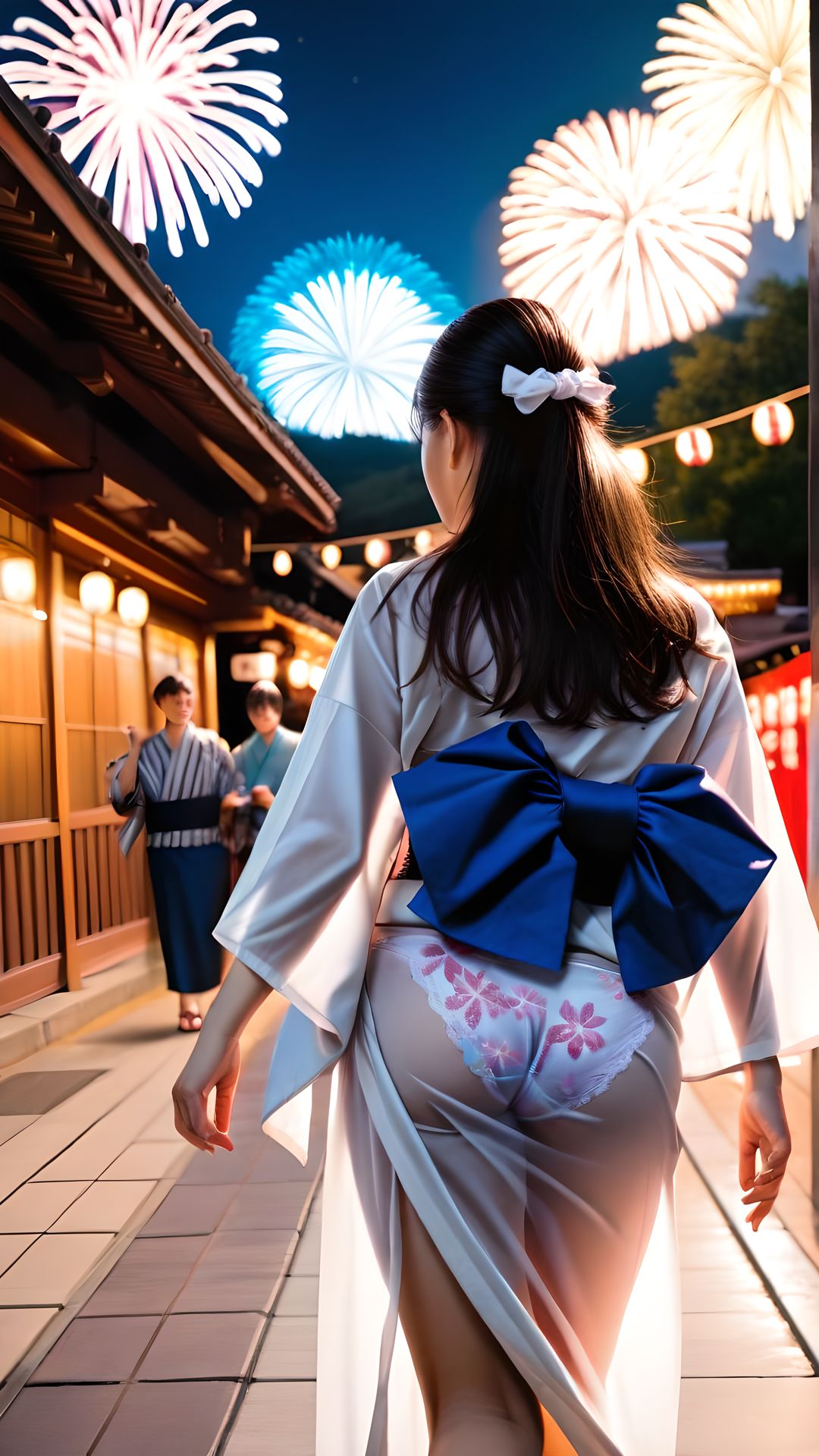 スケスケ浴衣 5