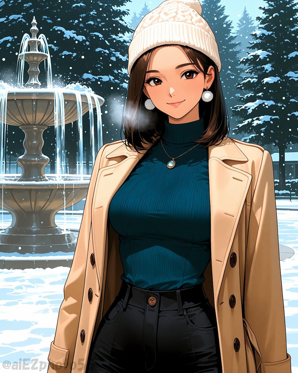 降雪時の待ち合わせ2