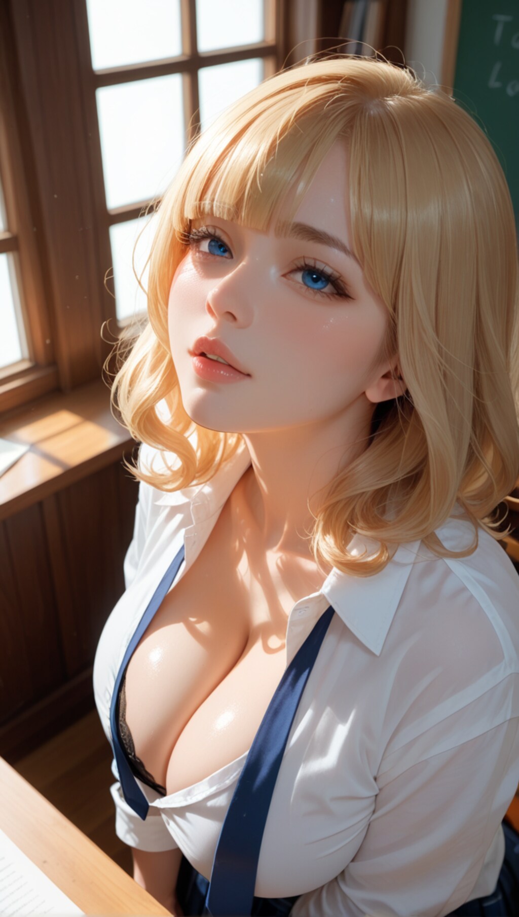 「せんせー、ネクタイ結んでー」