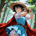 男装の蒼き姫騎士 2枚目