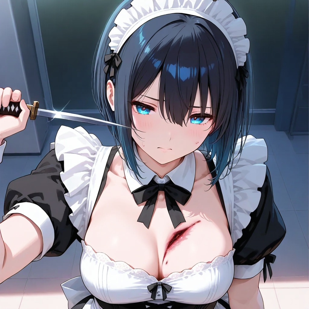 油断したメイド