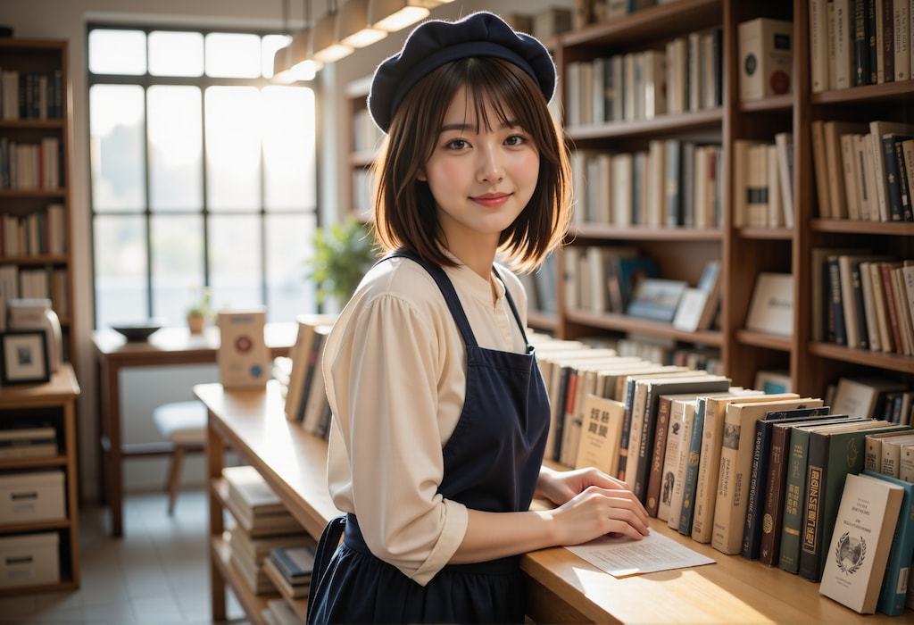 本屋さんの店員 4