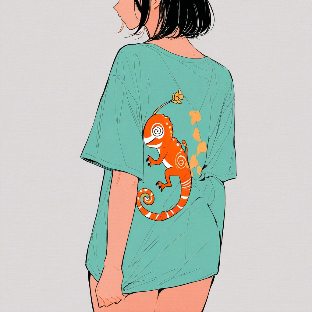 カメレオンTシャツ