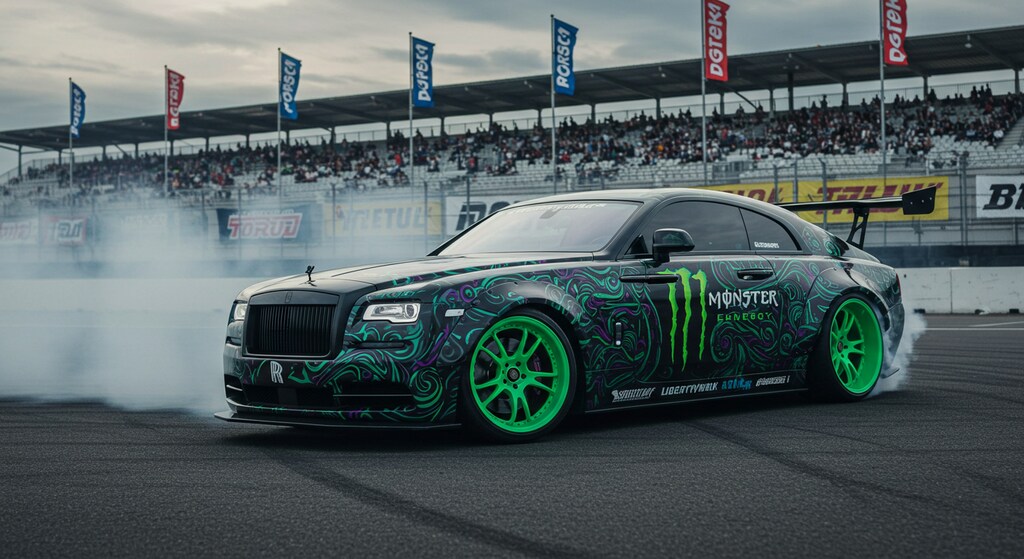 モンスターエナジーロールスロイスドリ車