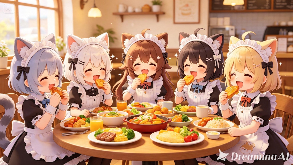 【グルメ,メイド】けもみみメイドカフェの試食会
