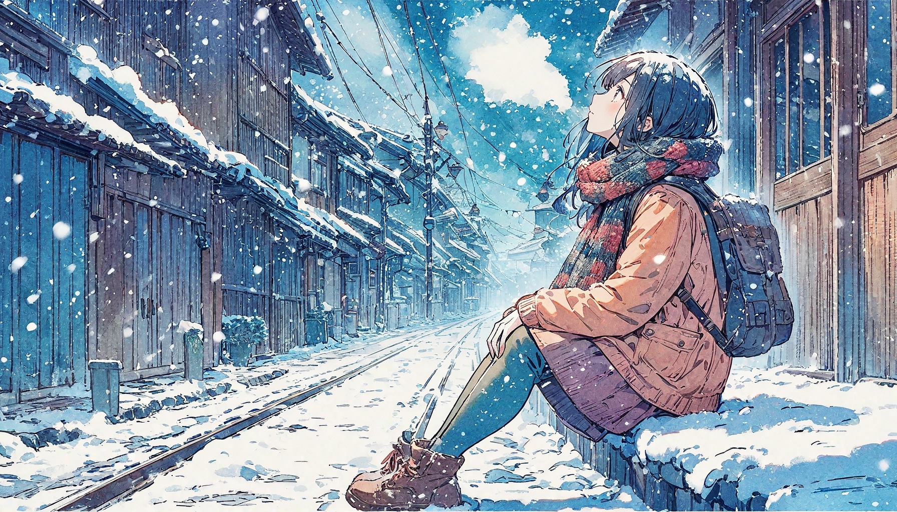 雪と少女99 | の人気AIイラスト・グラビア