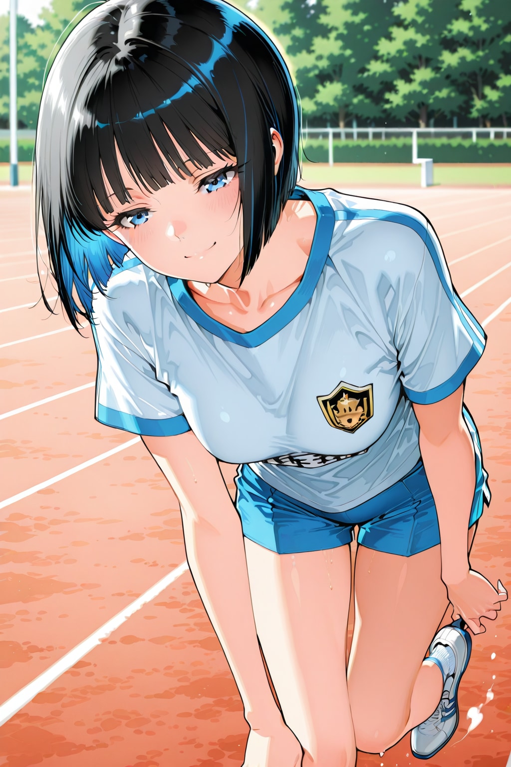 グラウンドの青い瞳