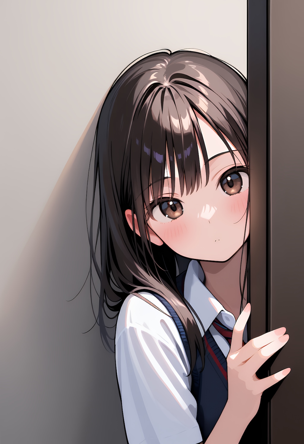 じーっ