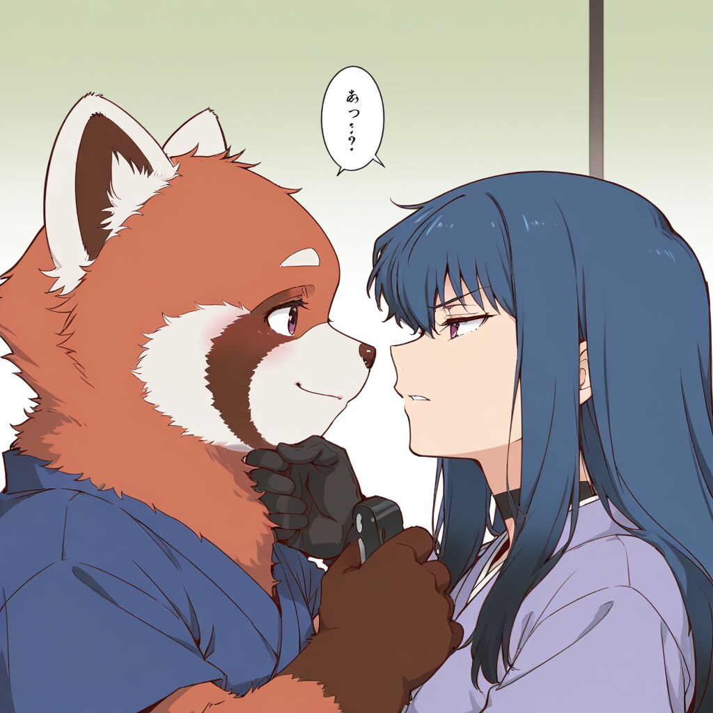 レッドパンダにケンカを売る