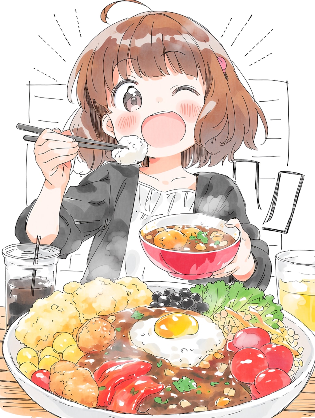 おいしい顔って、こんな顔。