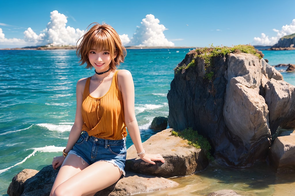 渚のタンクトップ