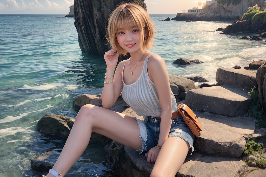 渚のタンクトップ