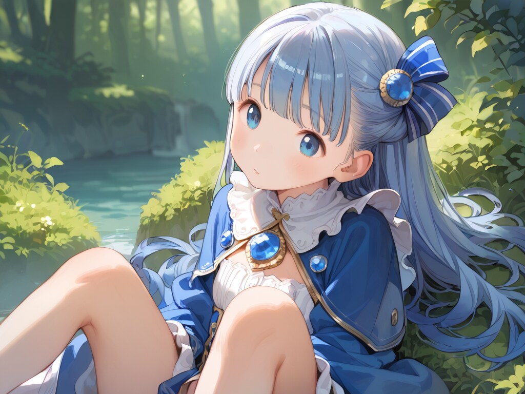 誕生石を擬人化【サファイアその２】１２枚