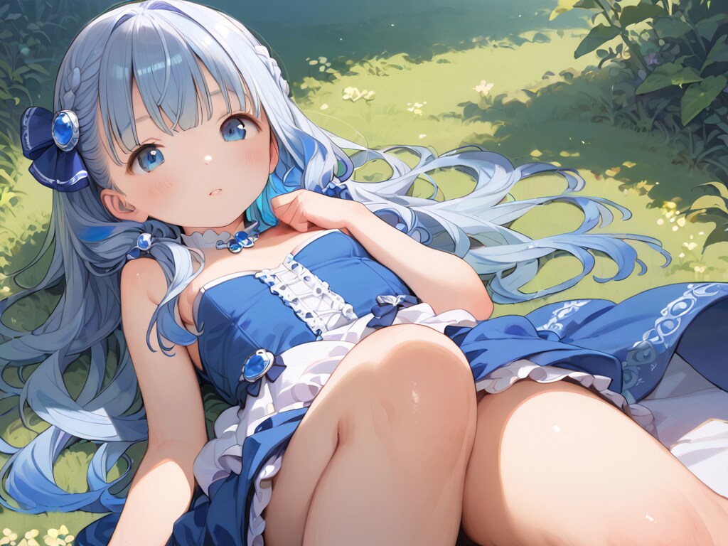 誕生石を擬人化【サファイアその２】１２枚
