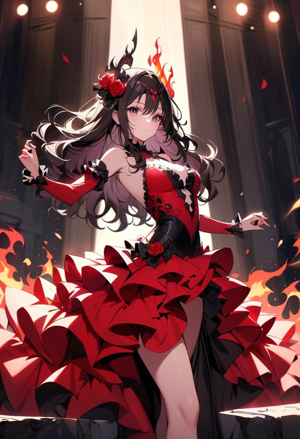 風に舞うフラメンコ1