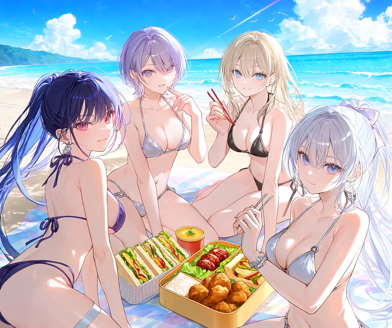アイドル海岸ピクニック