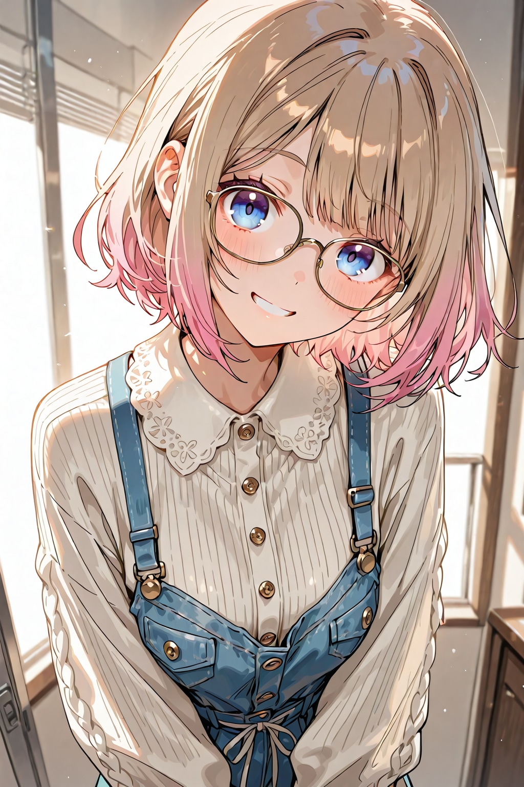 メガネ美少女
