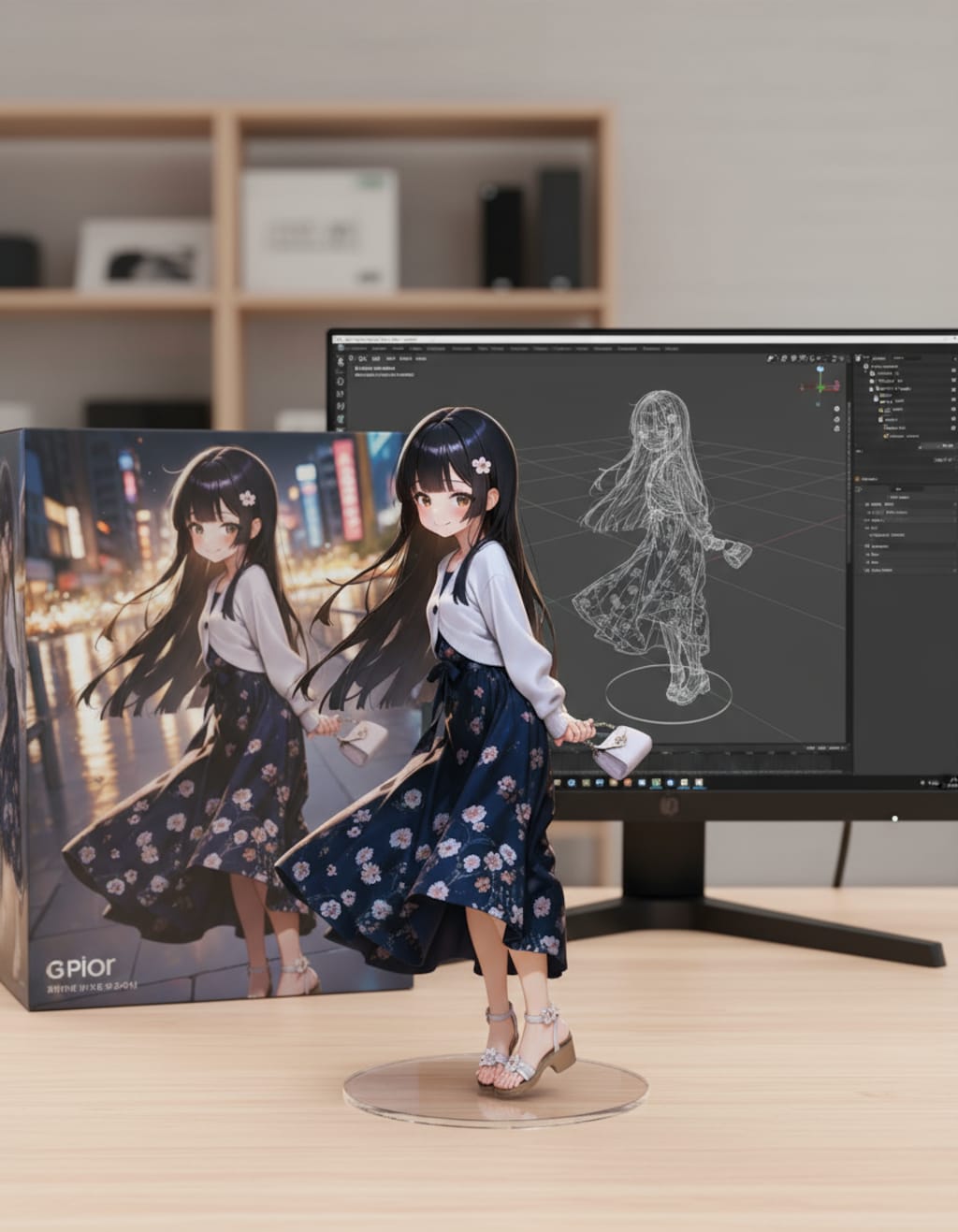 姫カットちゃん秋コーデ フィギュア化