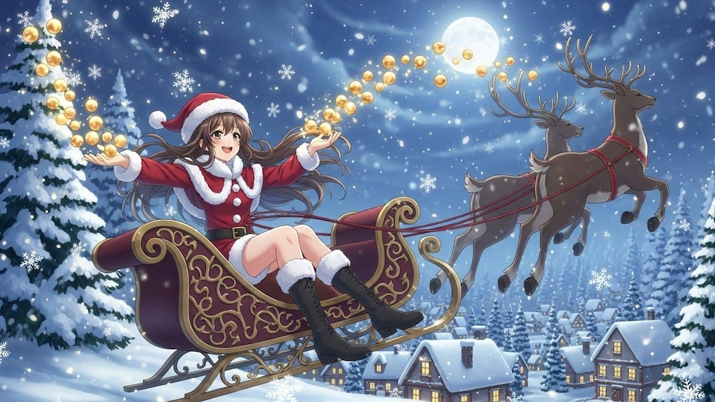 キンタマばら撒きサンタガール