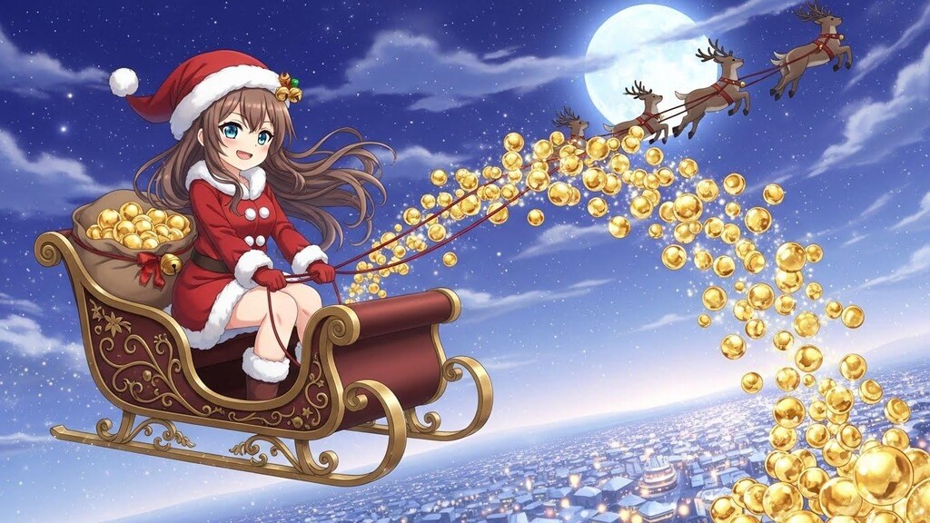 キンタマばら撒きサンタガール