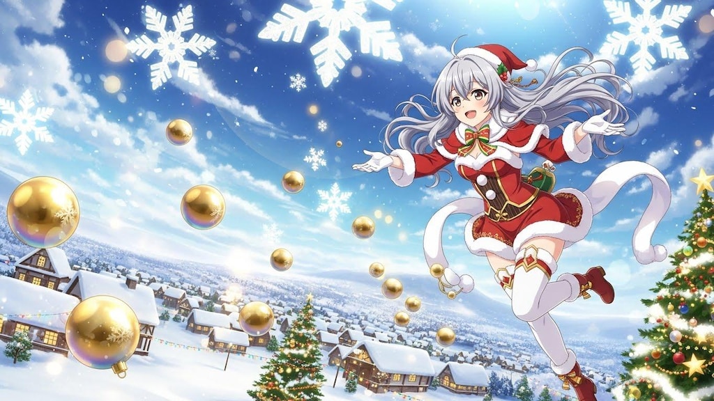 キンタマばら撒きサンタガール