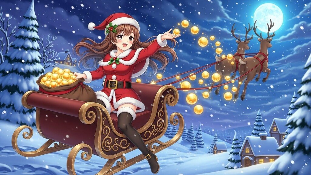 キンタマばら撒きサンタガール