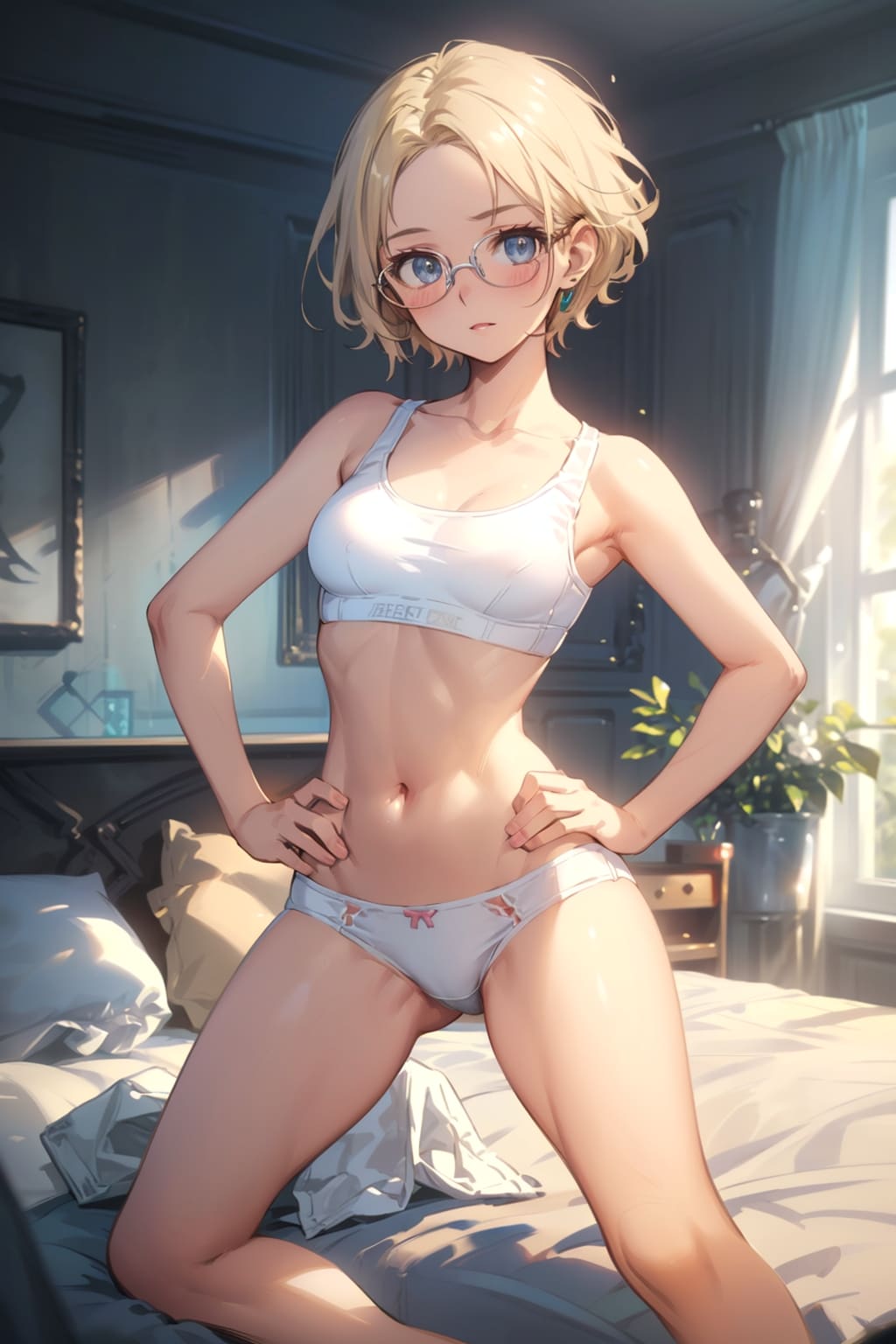 スポブラの眼鏡っ娘