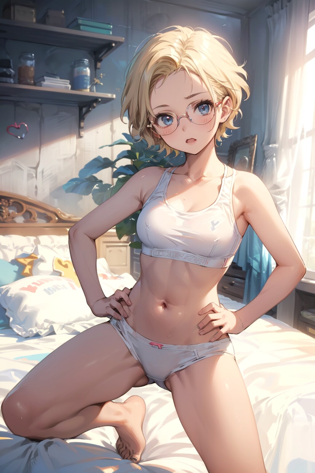 スポブラの眼鏡っ娘