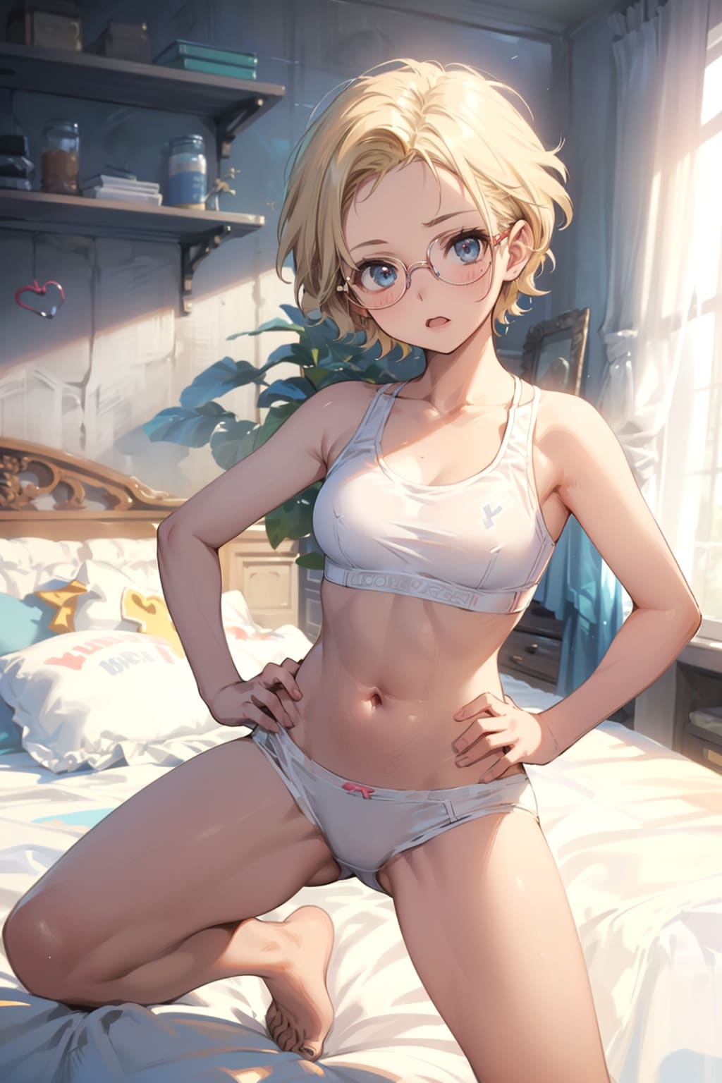 スポブラの眼鏡っ娘