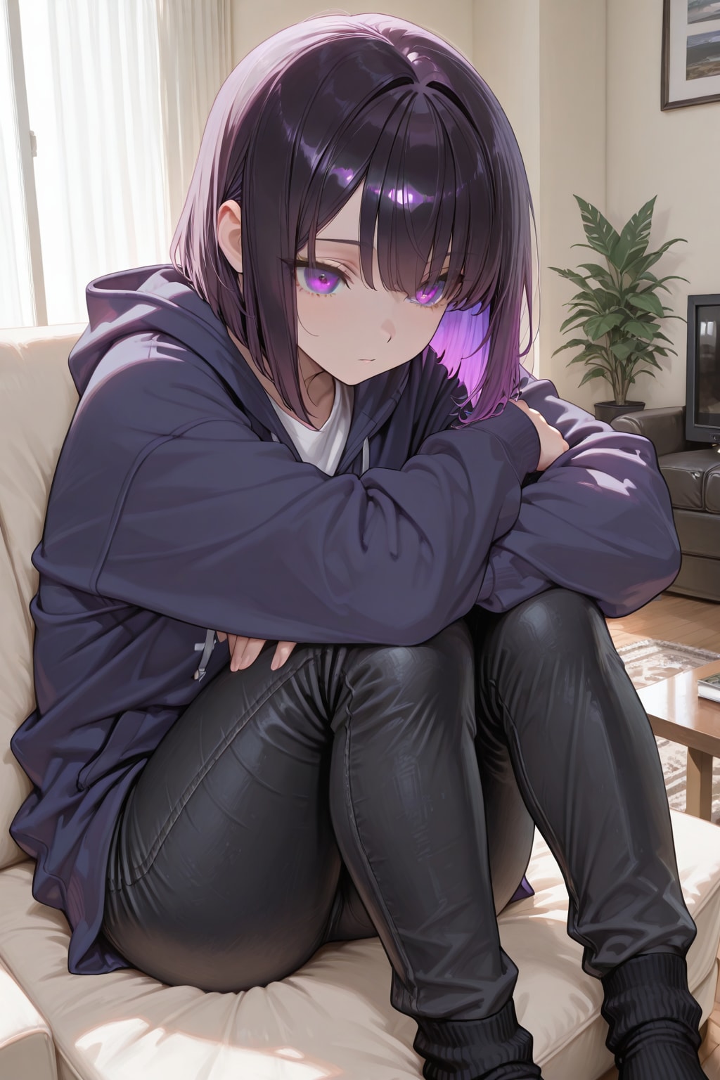 紫色が似合う女の子66