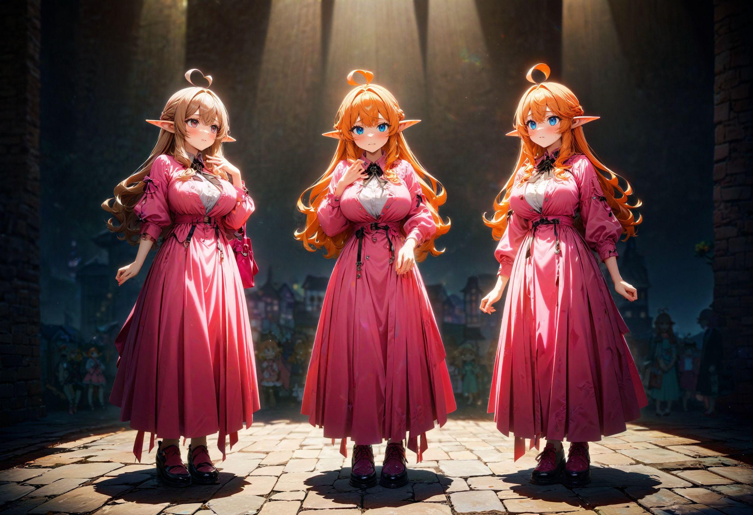 アホ毛三つ子エルフさん