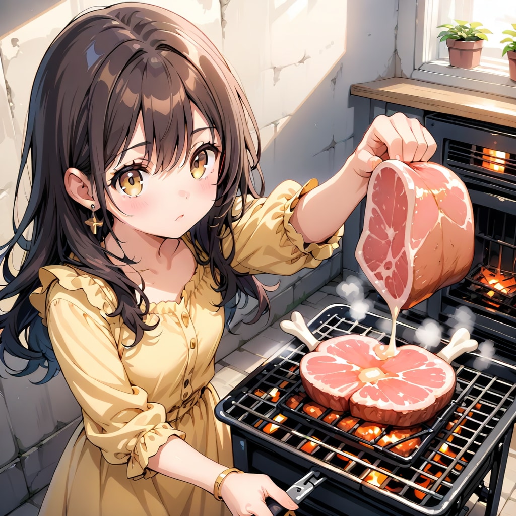 焼き肉LARIMARちゃん | の人気AIイラスト・グラビア