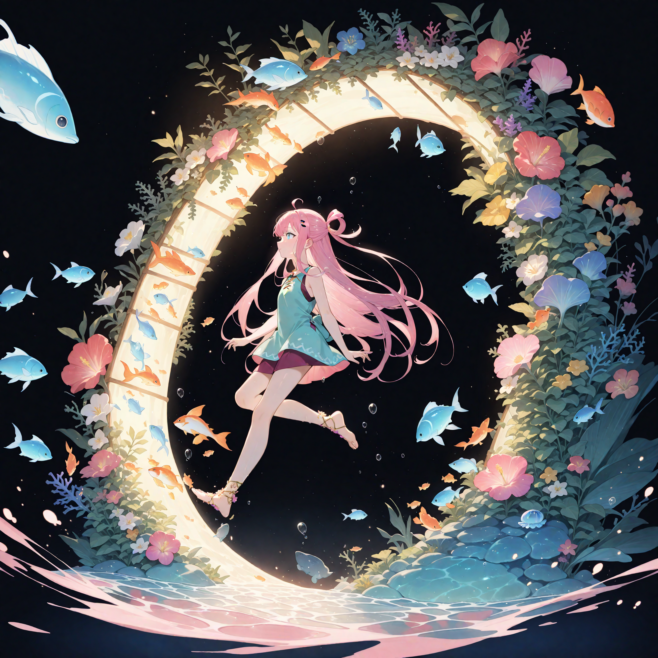 こんばんは夜の海