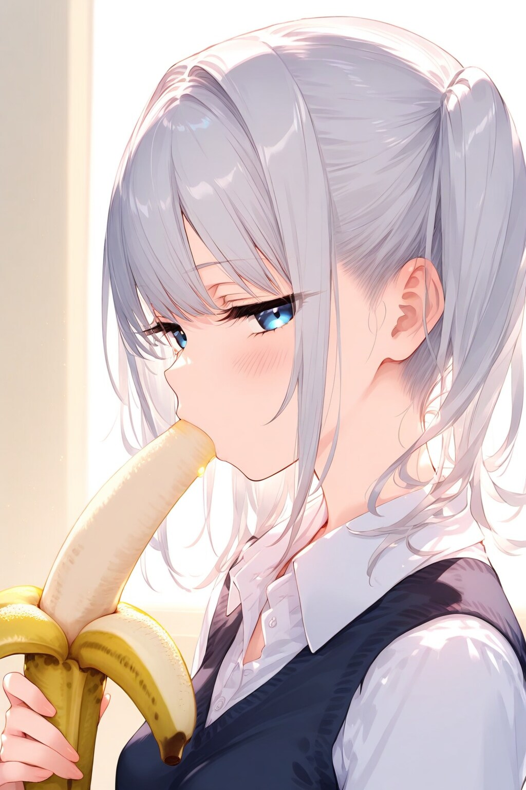 バナナ食べてるだけ